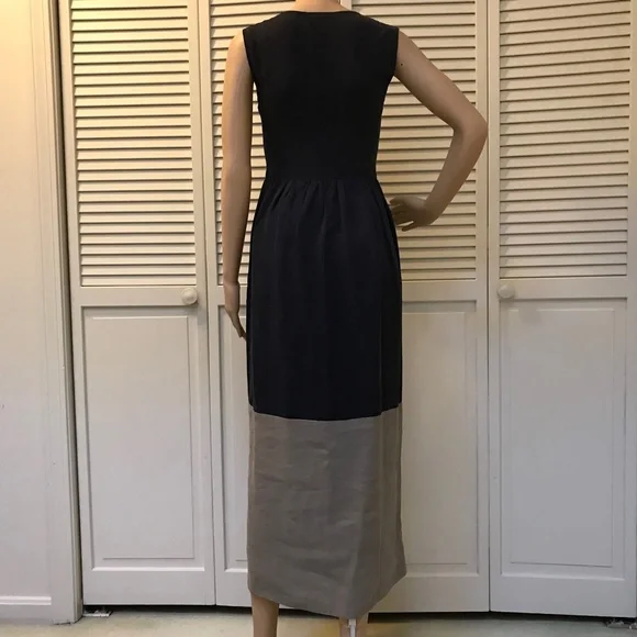 Steven Alan Colorblock Silk & Linen Blend Maxi Dress SP - Picture 5 of 12